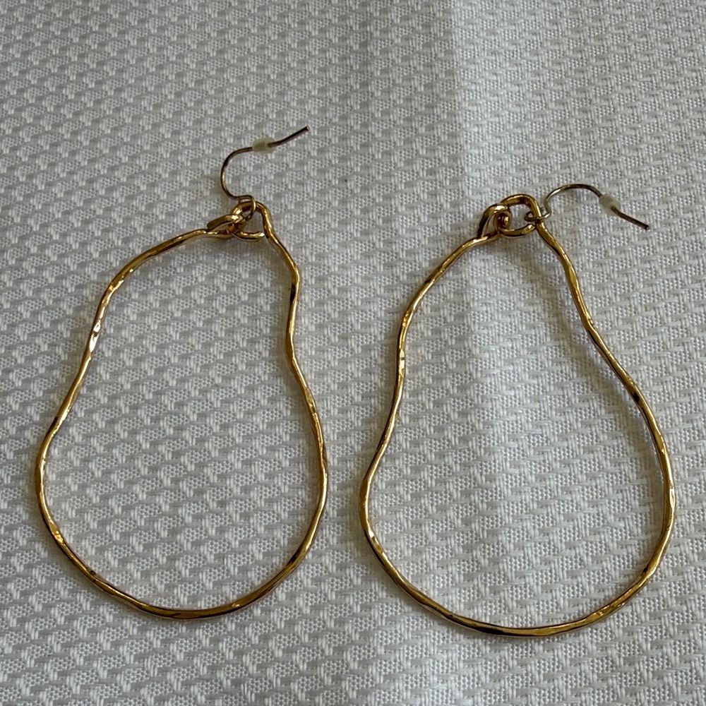 Park Lane Gold Textured Hoop Earrings